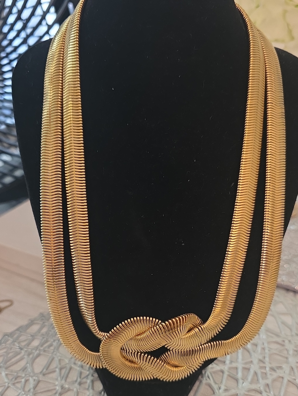 Gold Knot Statement Necklace - Women Jewelry